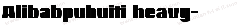 Alibabpuhuiti heavy字体转换